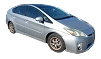 picture of a silver Toyota Prius from 2013
